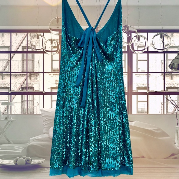 Free People Gold Rush Sequin Mini Dress - Picture 5 of 6